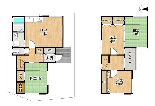交野市郡津３丁目　中古戸建