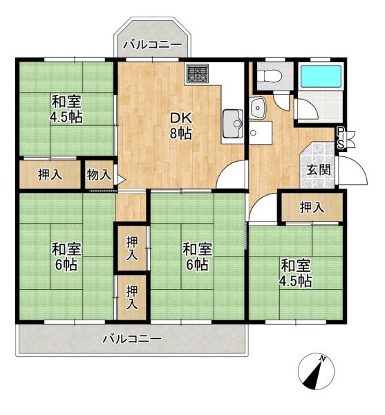 釈尊寺第三住宅　43号棟　中古マンション