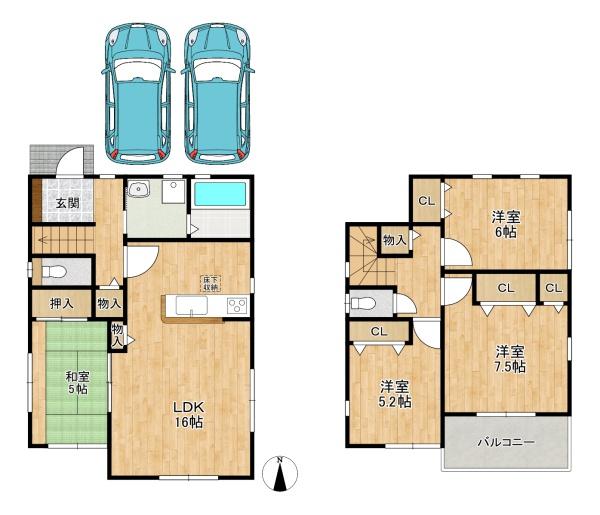 寝屋川市成田東町　第２　新築戸建　１号地