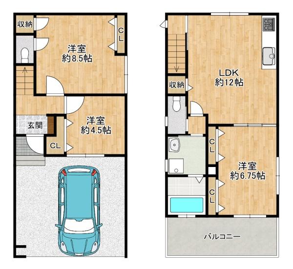 寝屋川市末広町　中古戸建