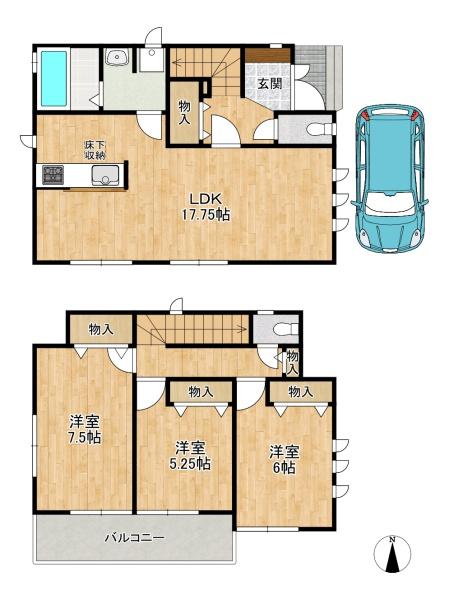 枚方市星丘２丁目　新築戸建２号棟