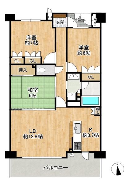 リーデンススクエア宇治伊勢田　中古マンション