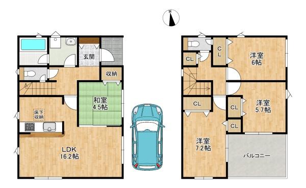 交野市星田　第７　新築戸建1号棟
