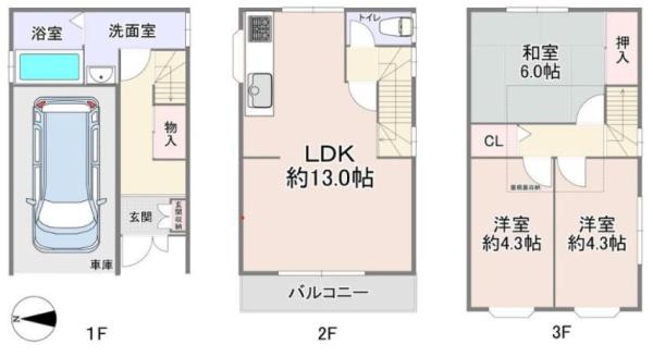 守口市橋波東之町２丁目　中古戸建