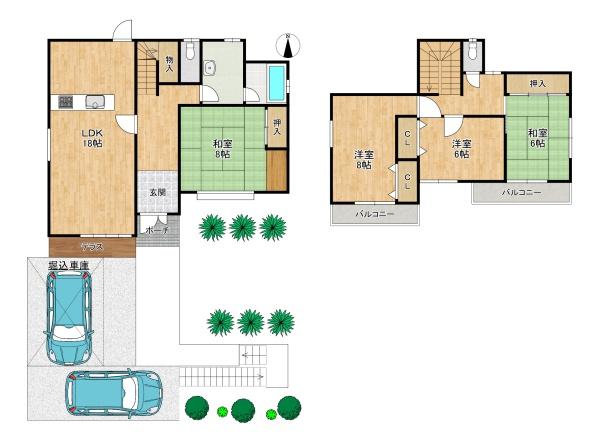 枚方市北山１丁目中古　戸建