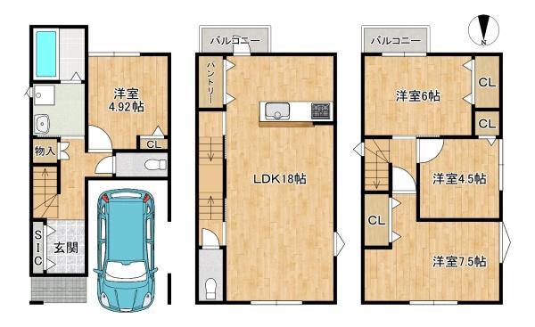 枚方市船橋本町１丁目　新築戸建