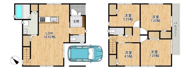 枚方市第３東香里　　新築戸建
