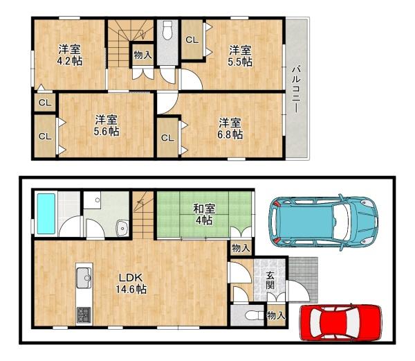 枚方市茄子作４丁目の中古一戸建て