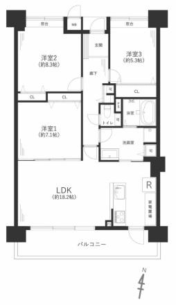 ビオルネ北館中古マンション