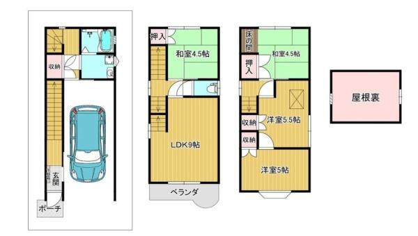門真市江端町の中古一戸建て