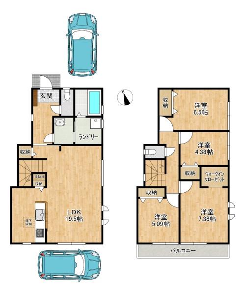 枚方市出口　１号棟　新築一戸建て