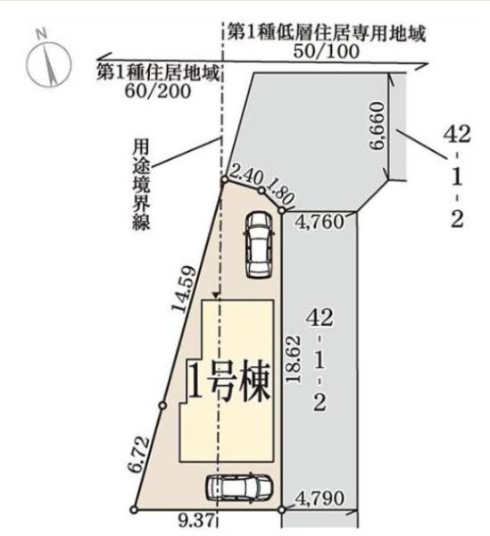 枚方市出口　１号棟　新築一戸建て