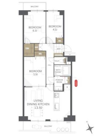 メロディーハイム大日中古マンション