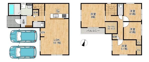 交野市天野が原町　1期　新築一戸建て