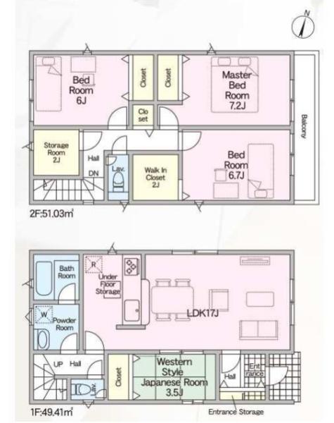 八幡市男山長沢　第２　新築一戸建て　４号棟