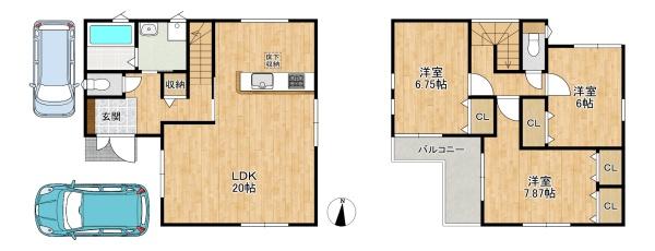 枚方市第２養父元町　新築一戸建て