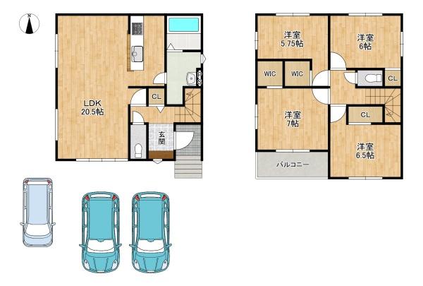 交野市倉治7丁目 新築一戸建て