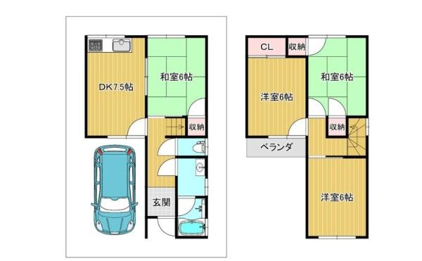 枚方市甲斐田町の中古一戸建て