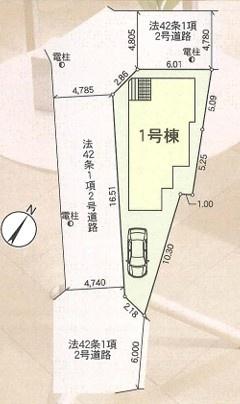 枚方市渚東町　第２　新築一戸建て　１号棟
