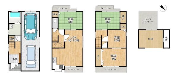 枚方市野村元町　中古一戸建て