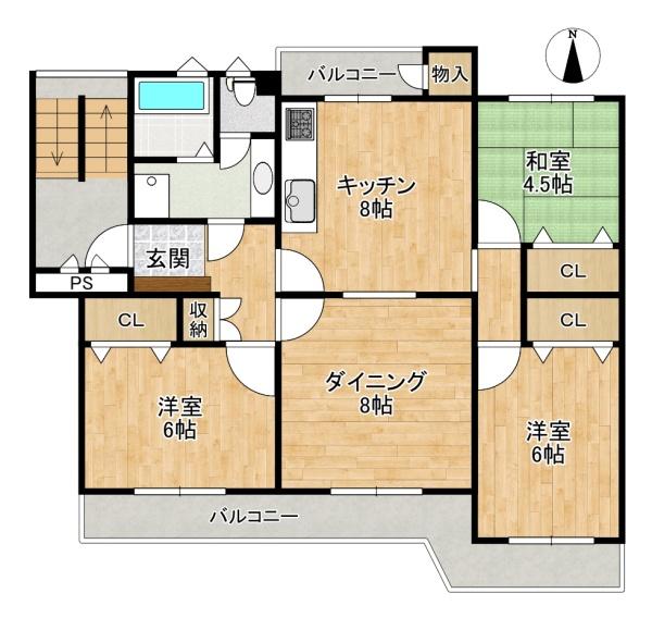 藤阪ハイツＤ６棟　中古マンション