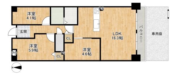 ローズハイツ香里園　３号棟　中古マンション