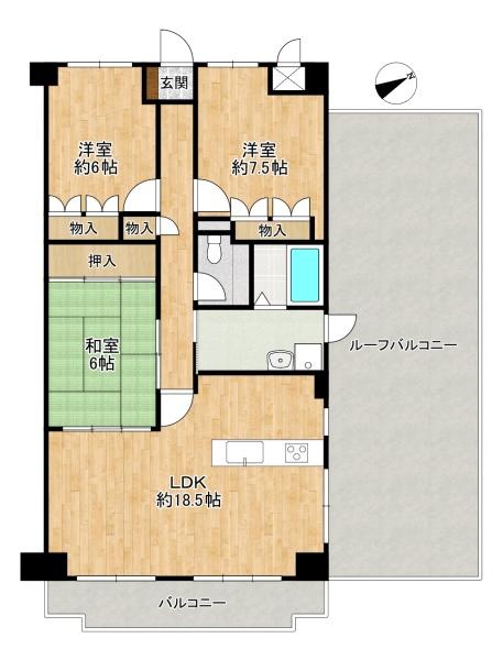 朝日プラザ香里菊ヶ丘Ⅱ　中古マンション