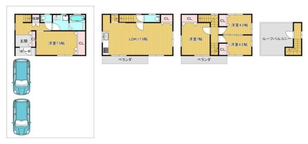 門真市千石西町　中古一戸建て