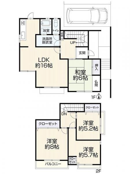 八幡市男山指月　中古一戸建て