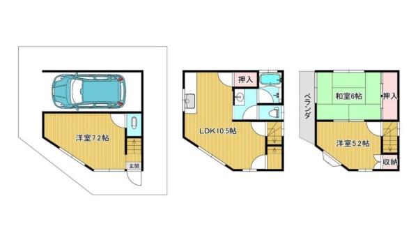 門真市島頭４丁目　中古一戸建て