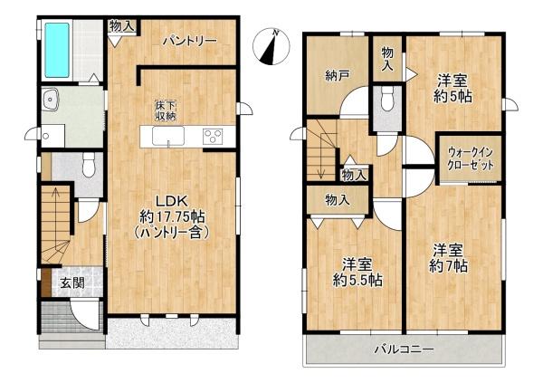 枚方市渚栄町　新築一戸建てB号地