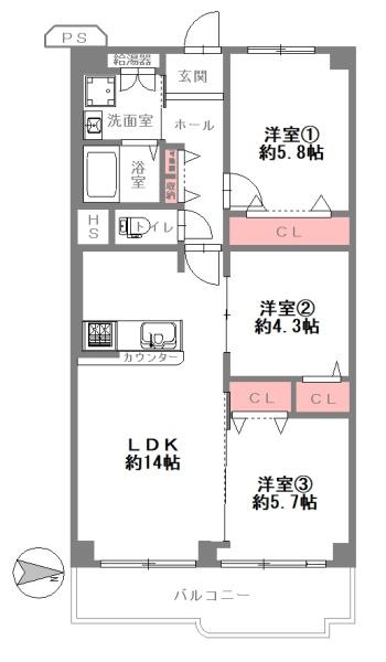 枚方光善寺スカイハイツ　中古マンション
