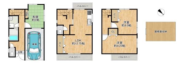 寝屋川市打上宮前町　中古一戸建て