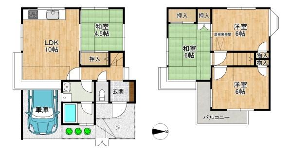 枚方市東香里元町の中古一戸建て