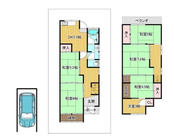 寝屋川市太秦桜が丘の中古一戸建て