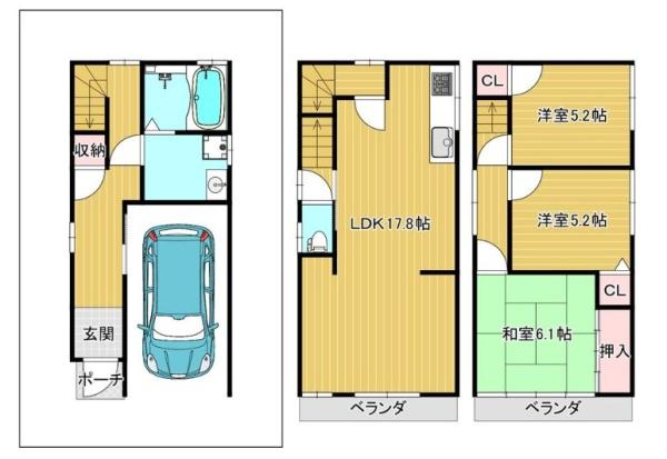 門真市大池町の中古一戸建て
