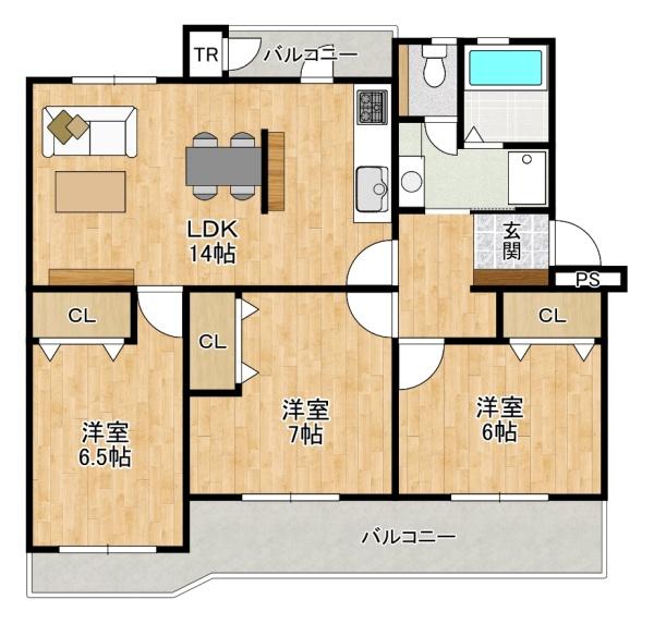 藤阪ハイツＤ６棟　中古マンション