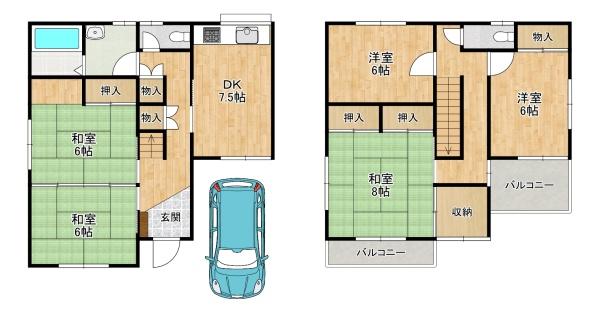 寝屋川市太秦緑が丘　中古一戸建て