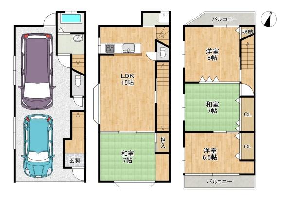 門真市岸和田３丁目　中古一戸建て