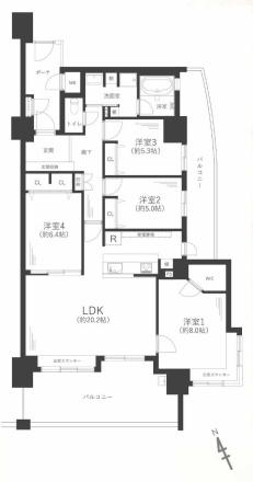 京阪ローズタウンファインガーデンあゆみヶ丘A棟 マンション