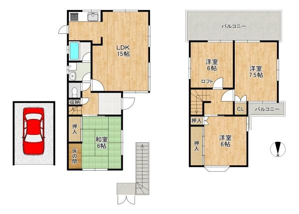 枚方市藤阪元町２丁目の中古一戸建て