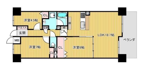 オークヒルズ香里五番館　中古マンション