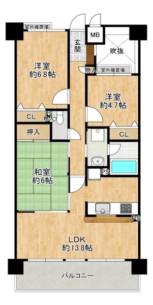 ヴェルビュ枚方公園菊ヶ丘　中古マンション
