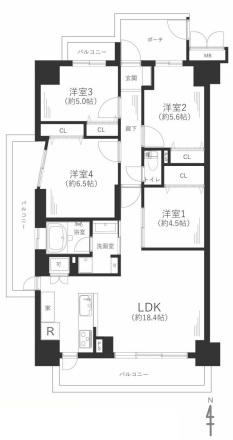 パレ千里　壱号棟　中古マンション
