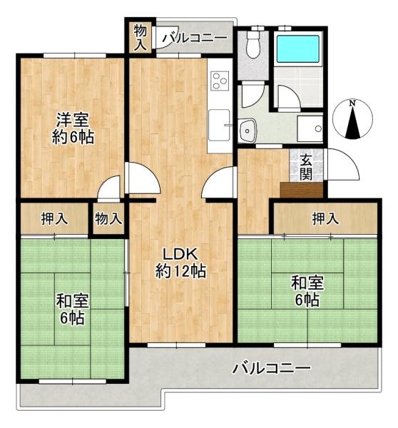 藤阪パークハイツ　１号棟　中古マンション