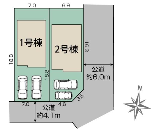 枚方市長尾台２丁目　２号棟　新築一戸建て