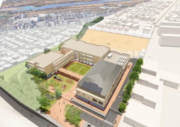枚方市西禁野2丁目の土地(枚方市立禁野小学校)