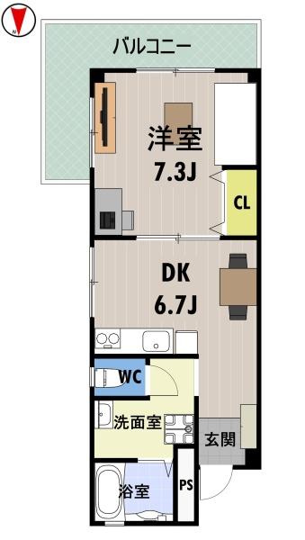 コーポ中津(間取り)