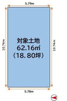 建築条件なし売土地　伏見区深草中ノ島町