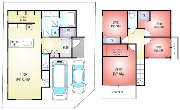 豊中市上野東１丁目の新築一戸建